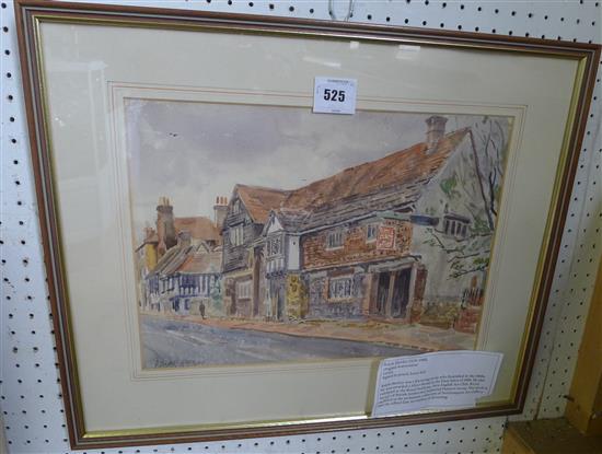 Watercolour of Lewes Ralph Hartley(-)